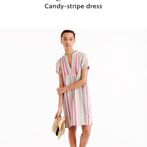 Jcrew candy stripe dress